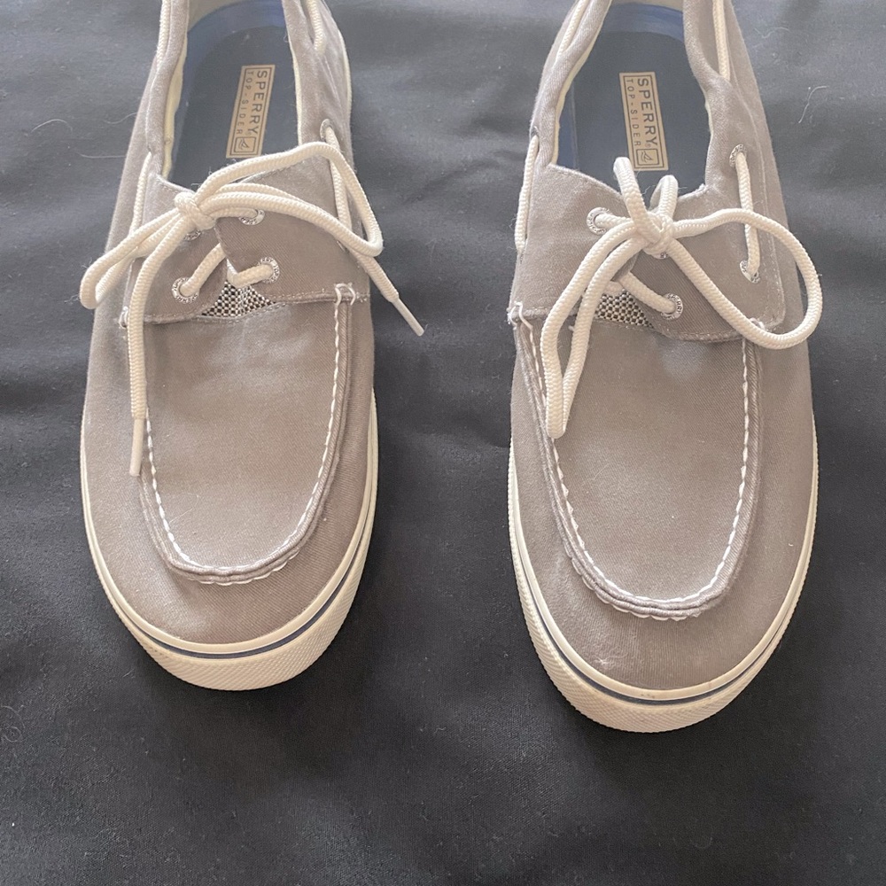 Men’s Gray Sperry’s LIKE NEW!! Sz 13
